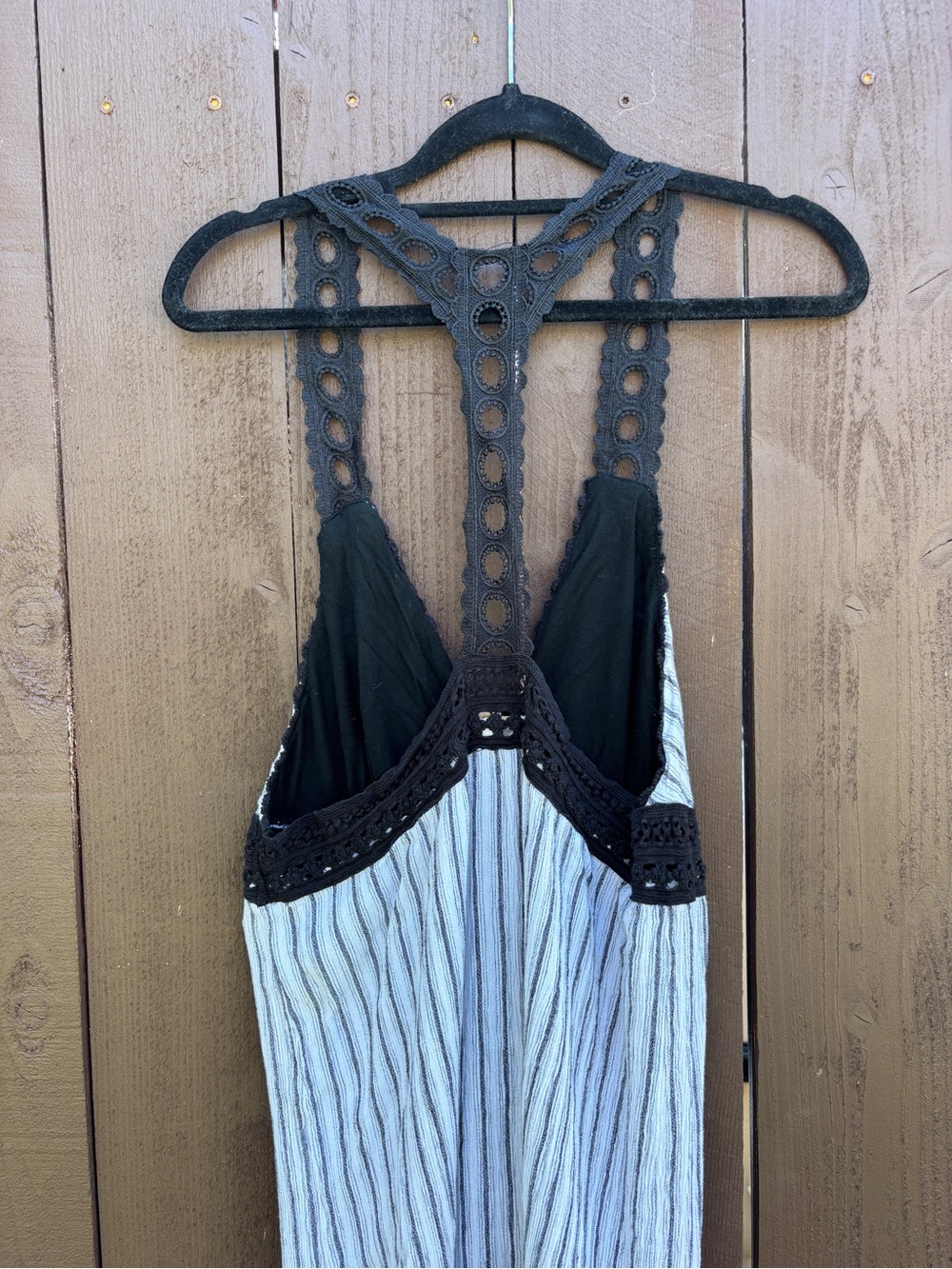 Lilka by Anthropologie black and white striped maxi dress - Picture 4 of 6